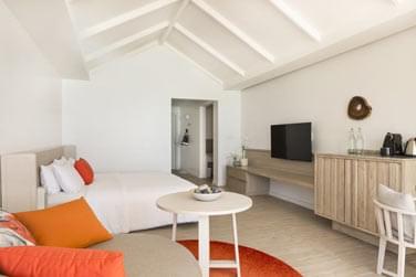 Le pavillon lagon est cosy  l'ambiance apaisante et relaxante