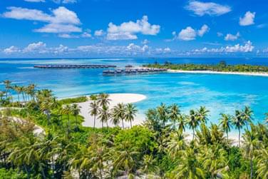 Magnifique vue tropicale des maldives