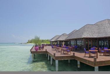 Le dcor du Sun Siyam et sa terrasse vous laisseront sans voix