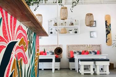 Ambiance cosy et conviviale au Cafe en intrieur du The Good Life