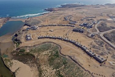 Magnifique vue arienne de l'Alila Hinu Bay