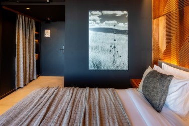 Les chambres offrent une ambiance cocooning.