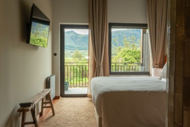 Avec vue sur la nature.