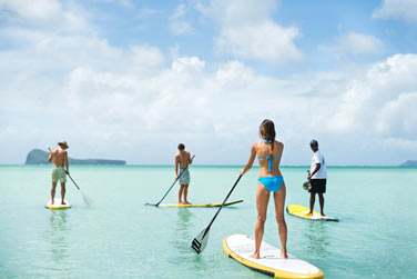 Vous pourrez pratiquer le Stand Up Paddle dans le lagon