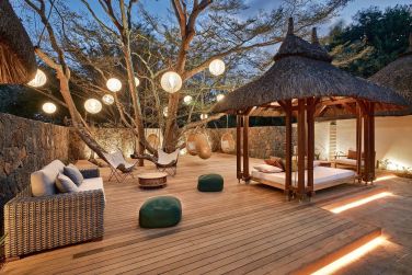 La vue sur l'ocan depuis le Spa