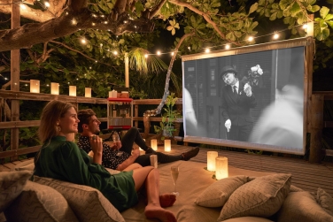 Activit de cinma en plein air, ambiance chaleureuse et cosy garantie