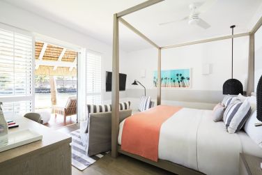 Vue d'ensemble sur la prestigieuse deluxe room du Lux Grand Gaube