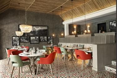 Un salon rsolument intime dans le restaurant Inti