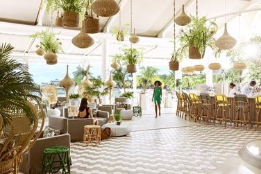 L'intrieur du restaurant Palm Court