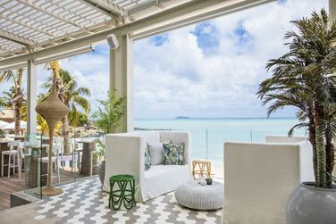 Vue depuis le restaurant Palm Court