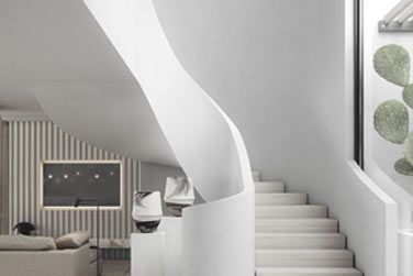 La salle de sjour de la Villa LUX* avec piscine