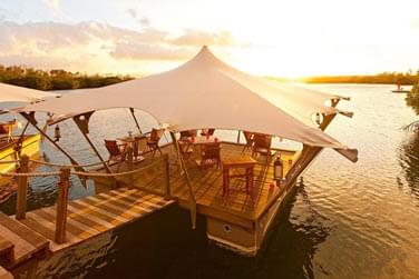 Au Barachois, vous pourrez dguster des fruits de mer, grillades et autres dlices mauriciens