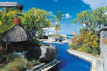 L'htel est situ  Baie aux Tortues, cte nord-ouest de Maurice.