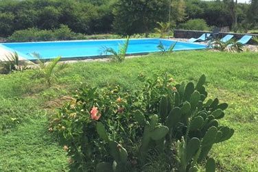 La belle piscine extrieure du Ravenal