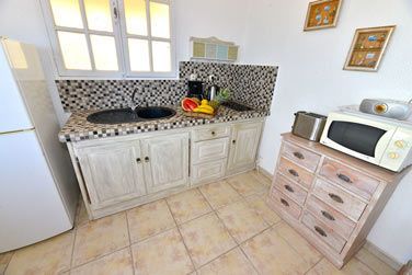 La cuisine quipe des bungalows F2 Duplex