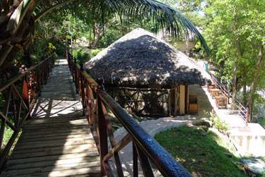 Le chemin vous conduisant au romantique spa