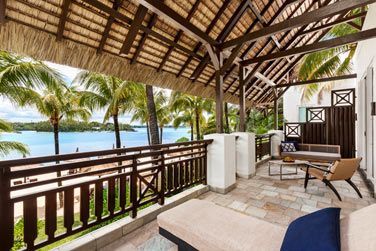 La terrasse de la Suite Frangipani 1 chambre