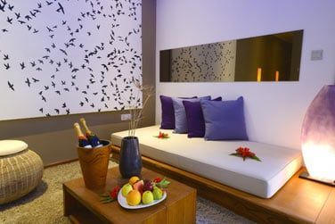 Le coin salon, pouvant accueillir 2 personnes