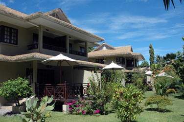 Les villas jardin, proches des parties communes sont dissmines dans la vgtation