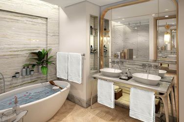 La salle de bain de la Chambre Front de mer