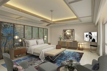 La chambre principale de la Villa One