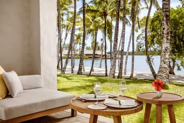 La terrasse de la Chambre Lagon