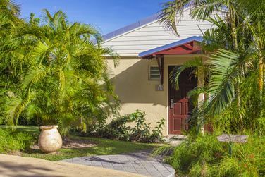 Voici l'entre d'un bungalow