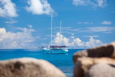 Le temps d'une journe, direction l'le de la Digue aprs une balade en bateau