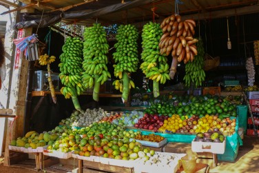 Les �tals du march� de Dambulla
