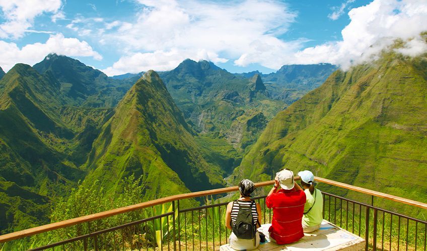 randonnée dans les cirques à la Réunion