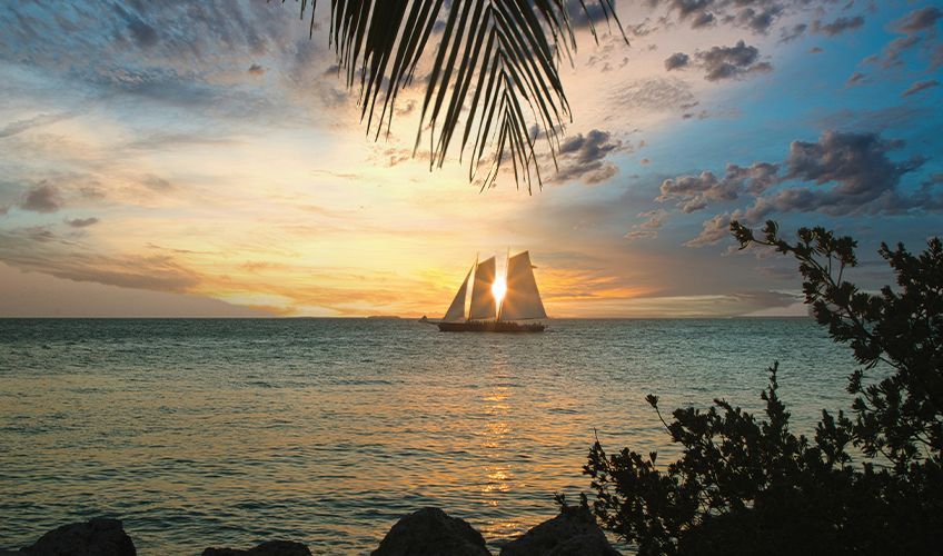 coucher de soleil à Key West en Floride