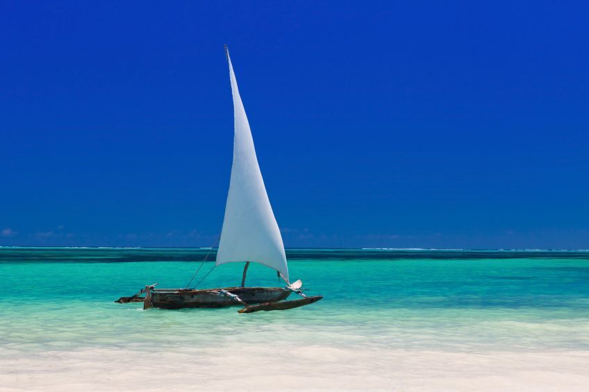 bateau traditionnel à Zanzibar