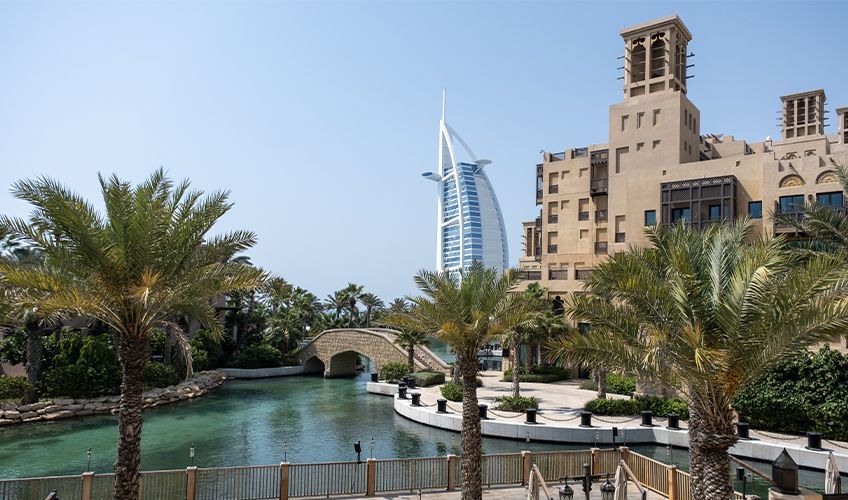 Vue sur Burj Al Arab � Duba�