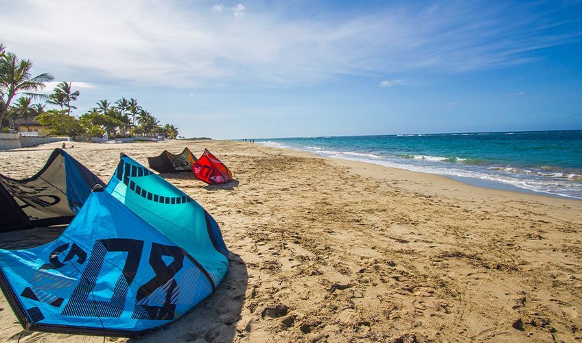 kitesurf à Cabarete en République dominicaine
