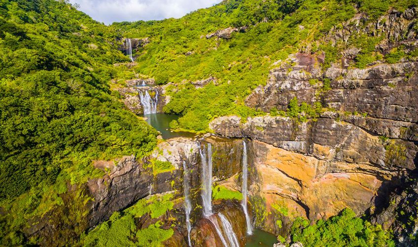 les 7 cascades à l'ile maurice