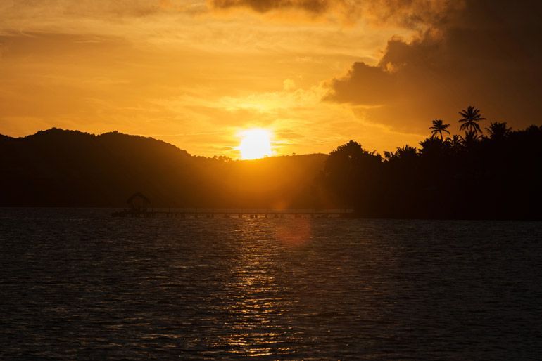 sunset martinique