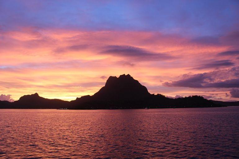 coucher soleil polynesie