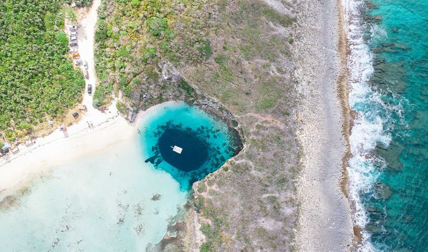 Dean's Blue Hole aux Bahamas