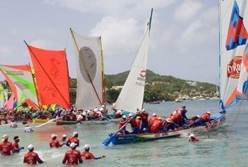 départ du tour des yoles en martinique départ tour yoles martinique
