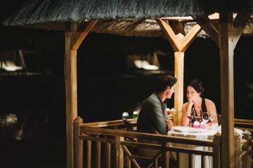 diner chandelles paradise cove ile maurice