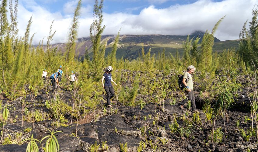 excursion dans les tunnels de lave � la R�union