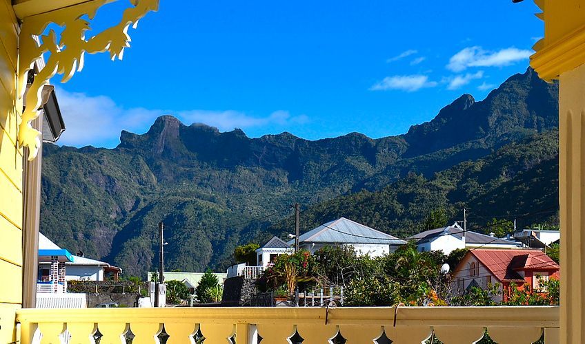 vue depuis l'hôtel Tsilaosa à la Réunion