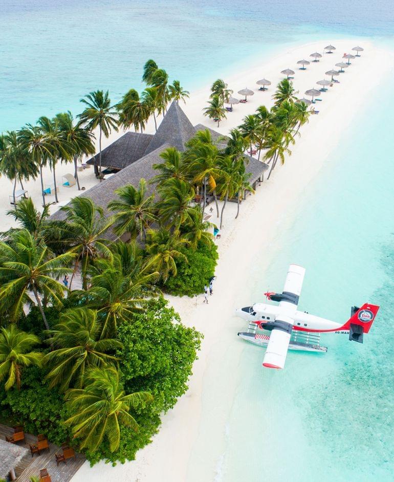 hydravion Maldives île