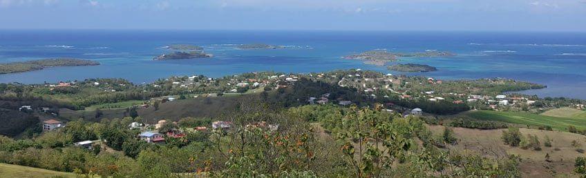 Les nombreux îlets et fonds blancs en Martinique
