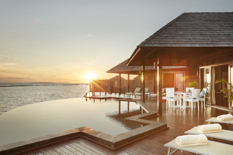 maldives iru fushi au soleil en janvier