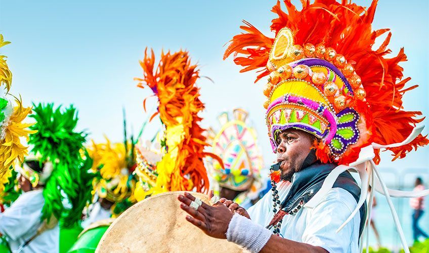 Défilé Junkanoo festival aux Bahamas