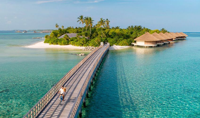hôtel Six Senses sur l'atoll de Laamu aux Maldives