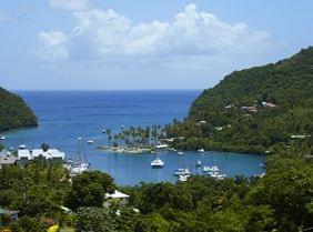 Marigot Bay, l'une des plus belles baies des Carabes