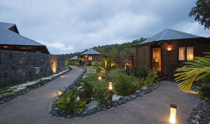 domaine du lodge Origin Eco Chalets à Rodrigues