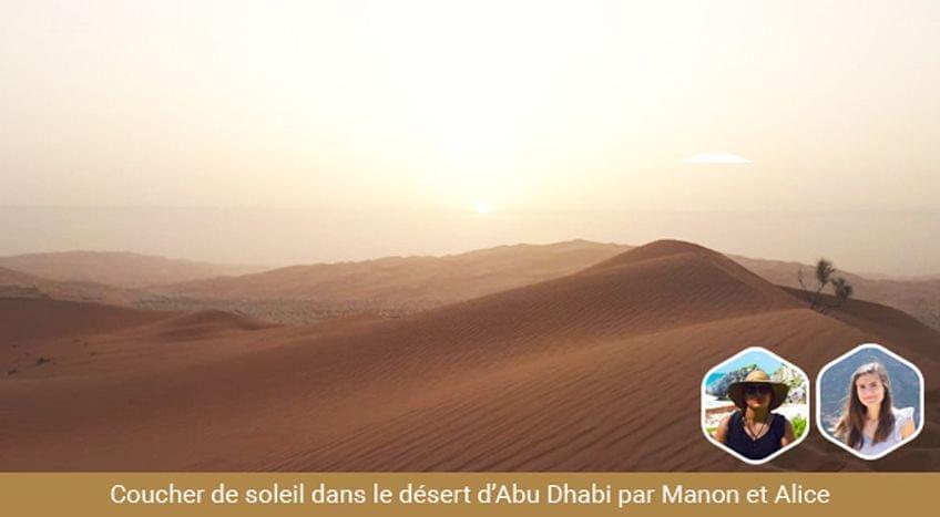 coucher soleil abu dhabi